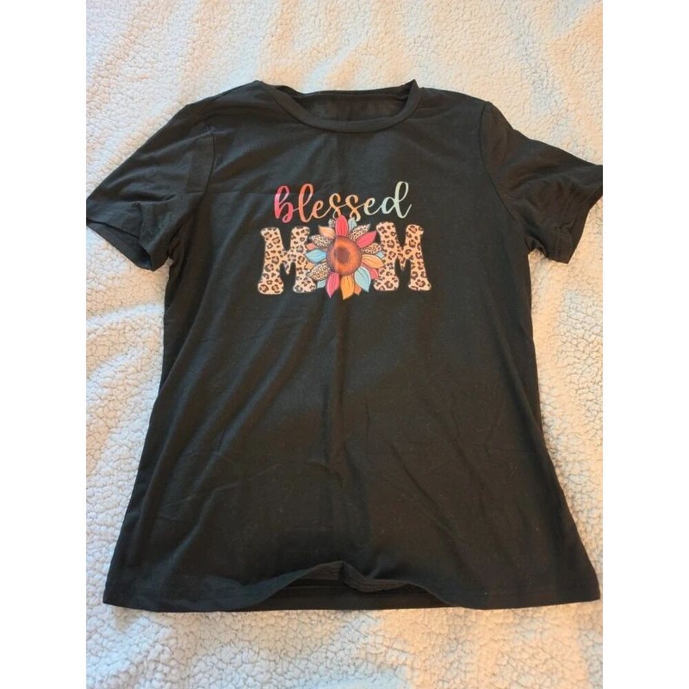 Shein Blessed Mom Tee Womens M